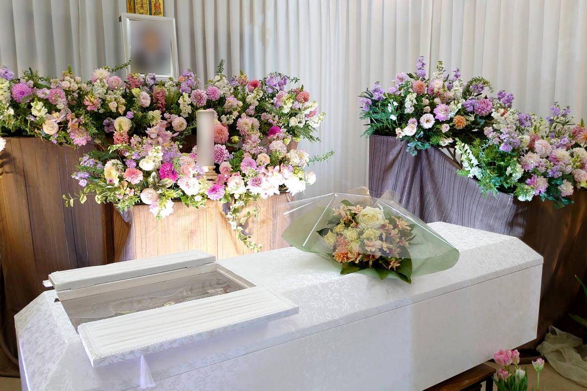 戸田葬祭場での葬儀風景